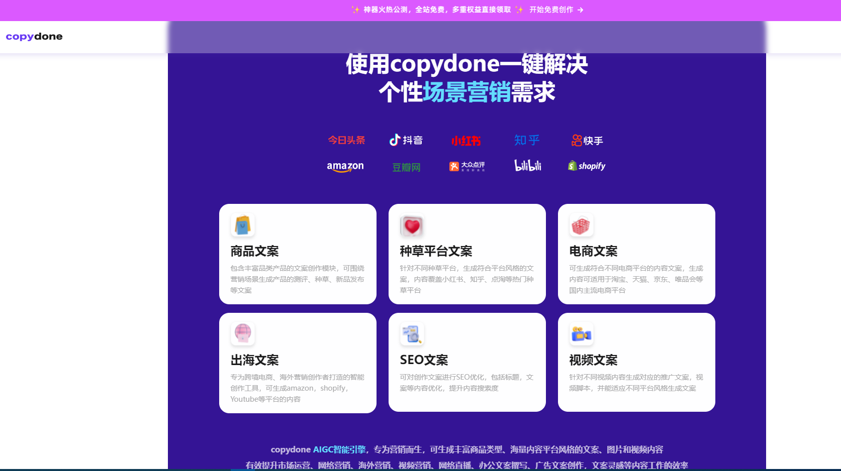 copydone AIGC-AI营销